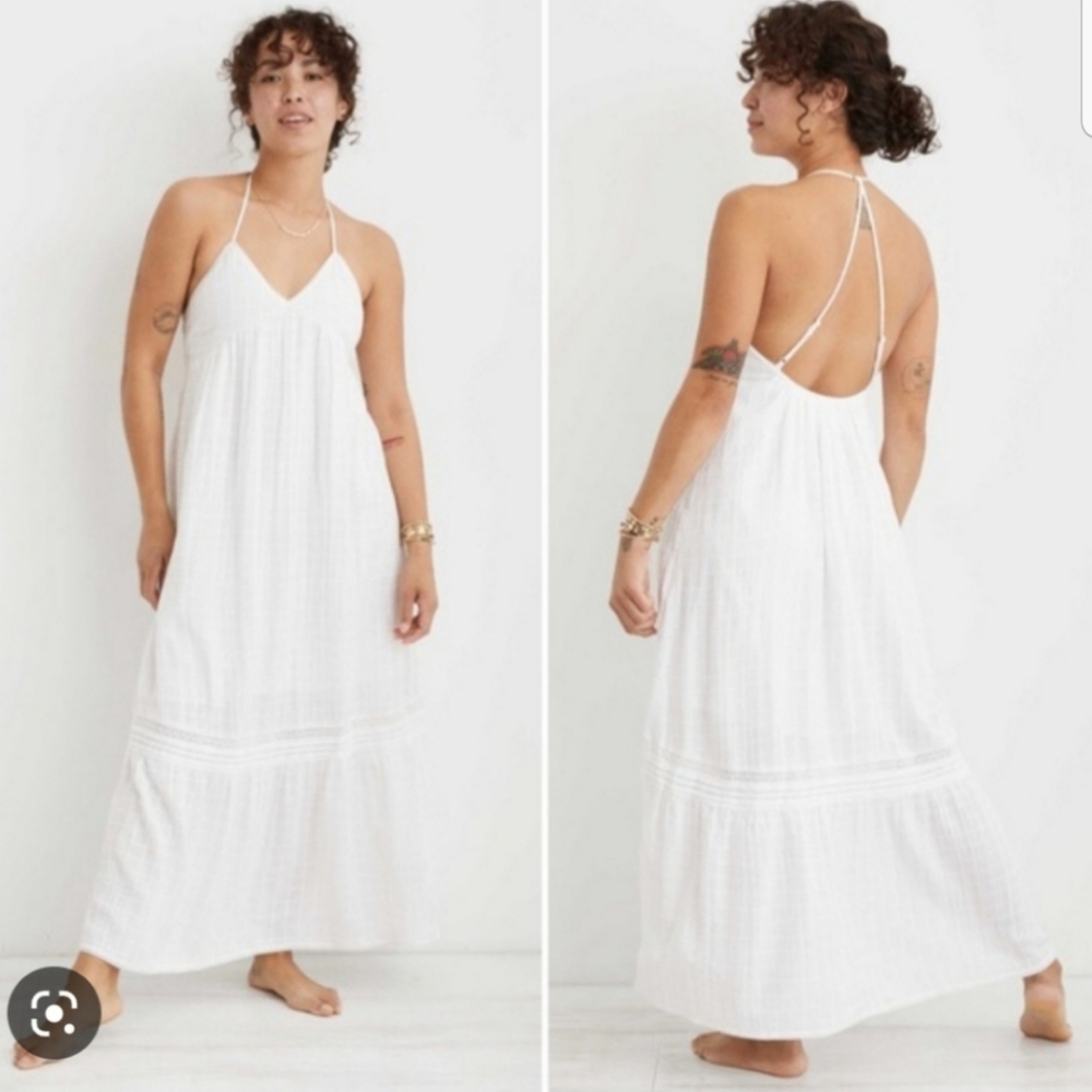 aerie Back Maxi Dress Size L